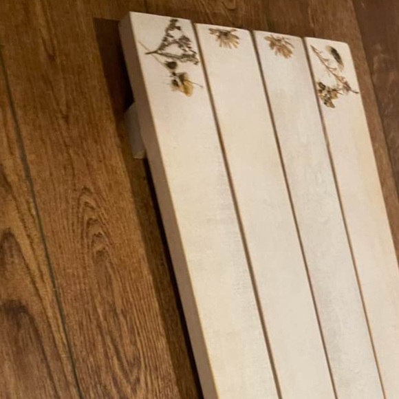 Floral Wooden Bath Tray - Picture 2 of 3